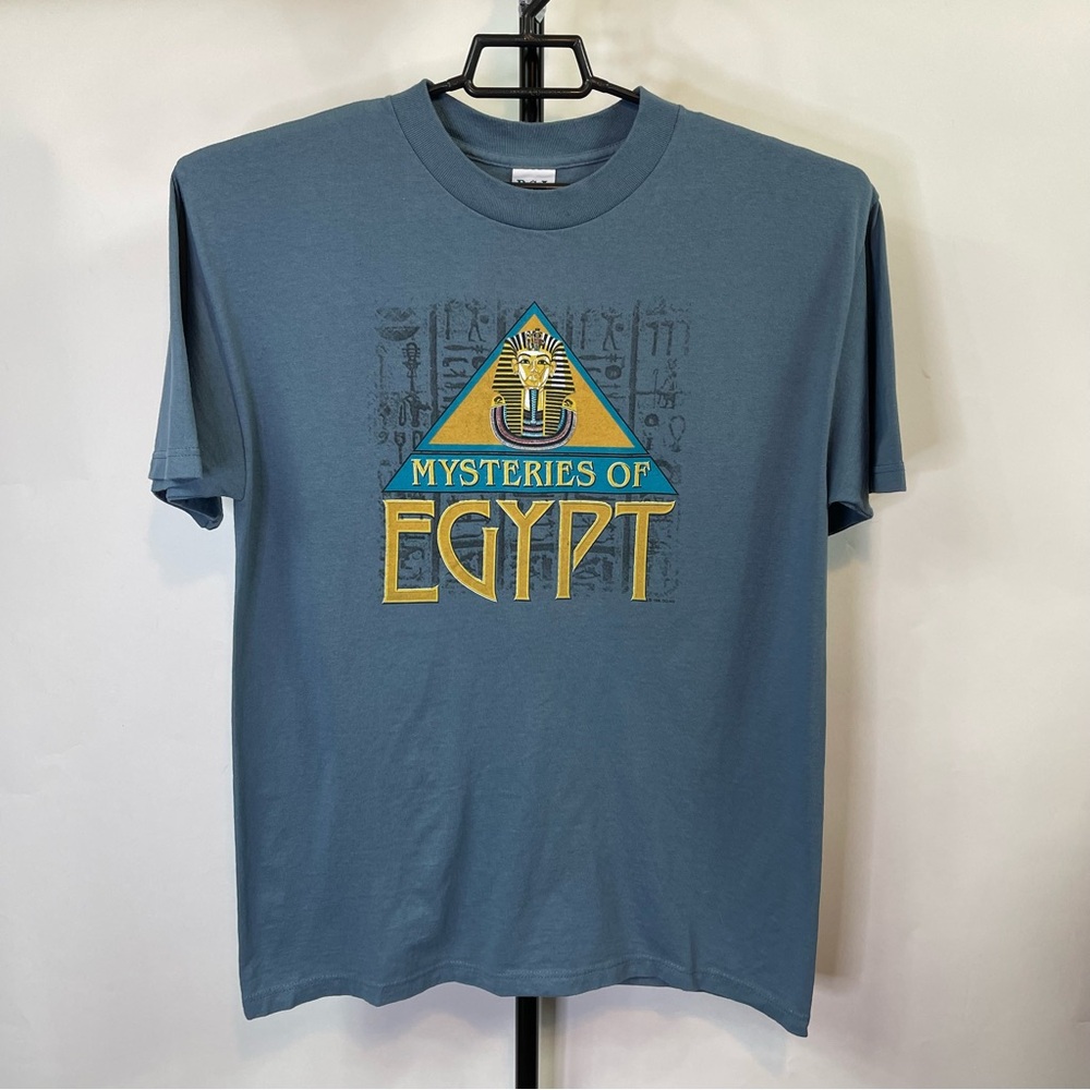 Vintage Mysteries of Egypt Short Sleeve Shirt Size Large Men’s